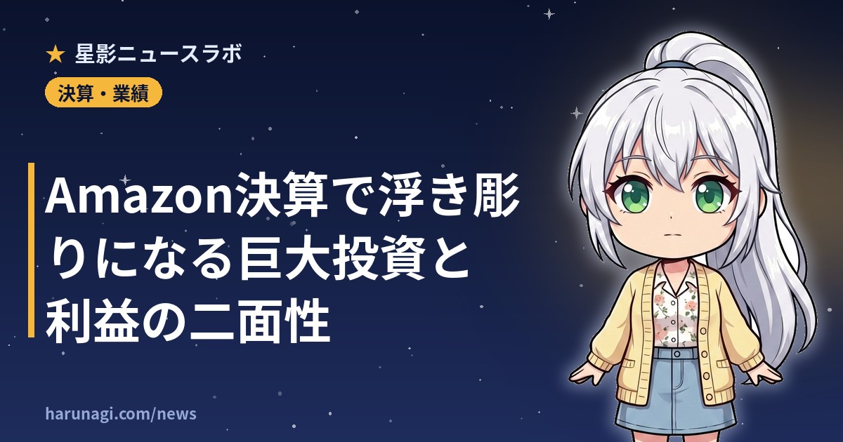Amazon決算で浮き彫りになる巨大投資と利益の二面性